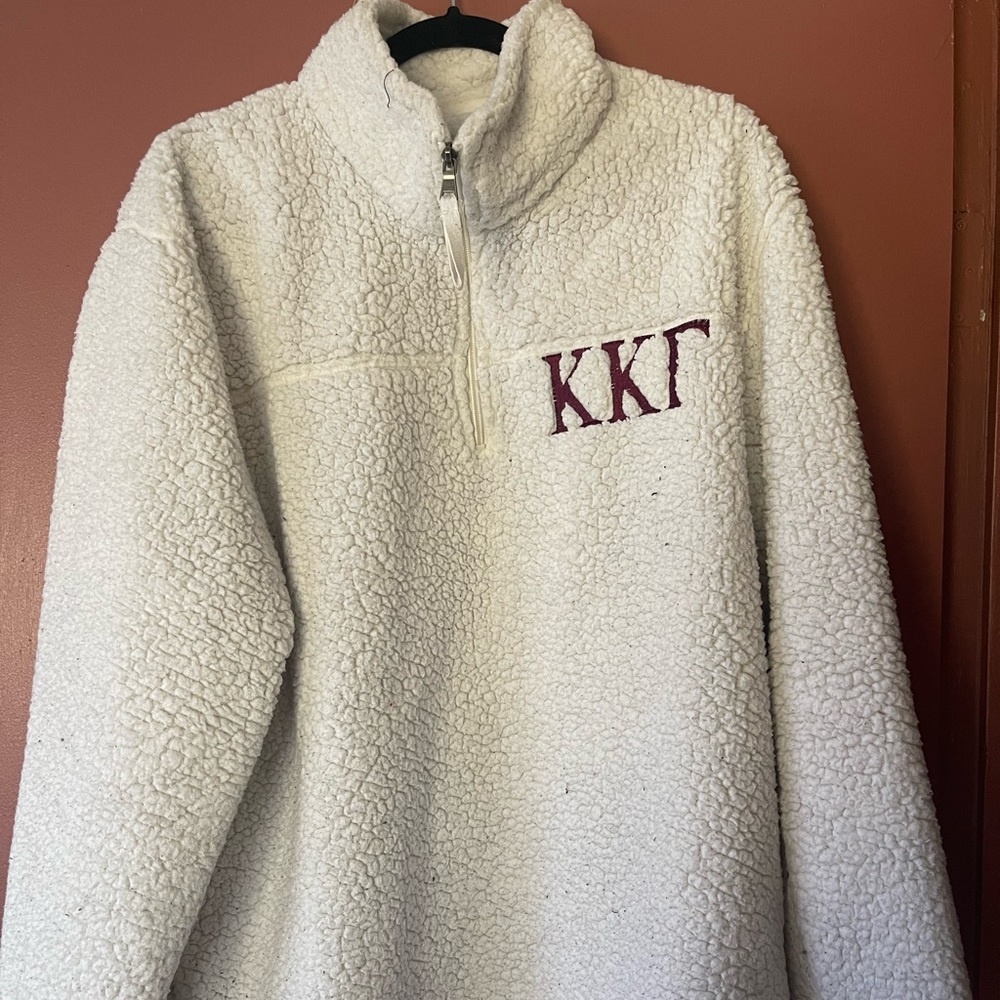 White Oversized Kappa Kappa Gamma Sherpa